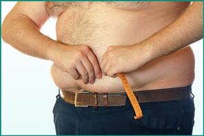 La obesidad de un hombre es una de las causas de los problemas con el poder